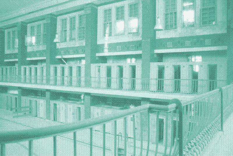 View into the swimming pool room for men. Imagine my suprise when suddenly two people appeared before me here